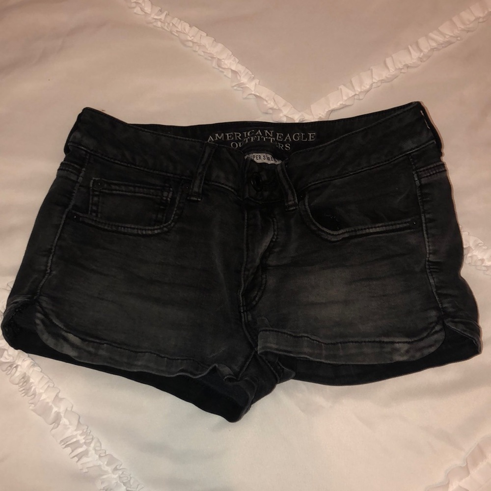 Black American eagle shorts
